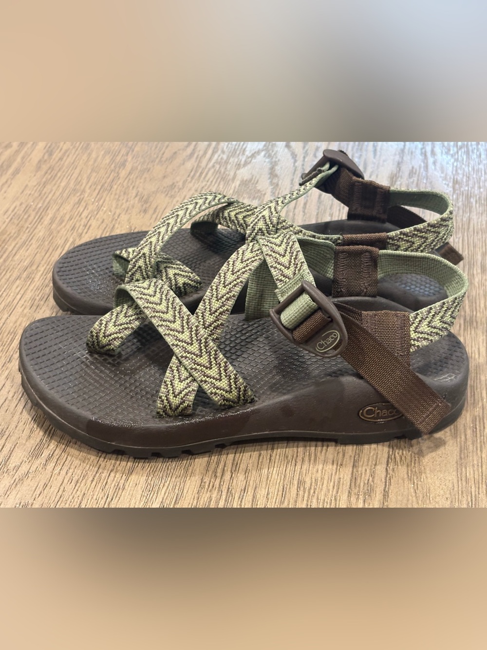 Chaco ZX/2 Classic Sandals Women’s Size 7 Green Black Adjustable Sport - Picture 5 of 8